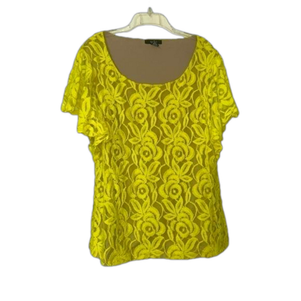 𝅺alfani Yellow Blouse